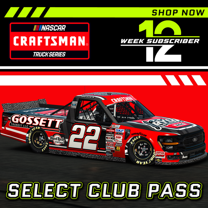 2025 RYCO Select Club Truck Series 12 Week Rolling Pass